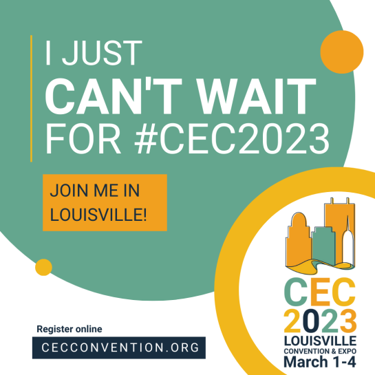 I Just Can't Wait for #CEC2023